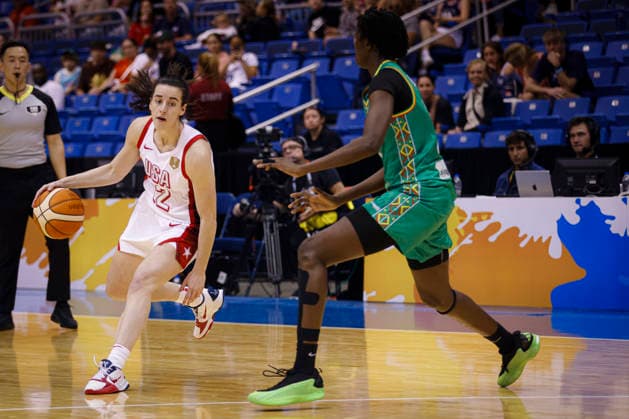2026 World Cup Qualifying Tournament - USA Women s national team, Nationalteam V Senegal Caitlin Clark plays during the game at the 2026 FIBA World Cup Qualifying Tournament between USA and Senegal in San Juan, Puerto Rico, on March 11, 2026, at Coliseo Jose Miguel Agrelot. San Juan Puerto Rico  Copyright: xEdgardoxMedinax originalFilename:medinamillan-notitle260311_np0TV.jpg