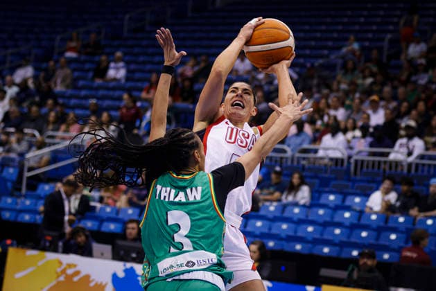 2026 World Cup Qualifying Tournament - USA Women s national team, Nationalteam V Senegal Kelsey Plum plays during the game at the 2026 FIBA World Cup Qualifying Tournament between USA and Senegal in San Juan, Puerto Rico, on March 11, 2026, at Coliseo Jose Miguel Agrelot. San Juan Puerto Rico  Copyright: xEdgardoxMedinax originalFilename:medinamillan-notitle260311_npapR.jpg