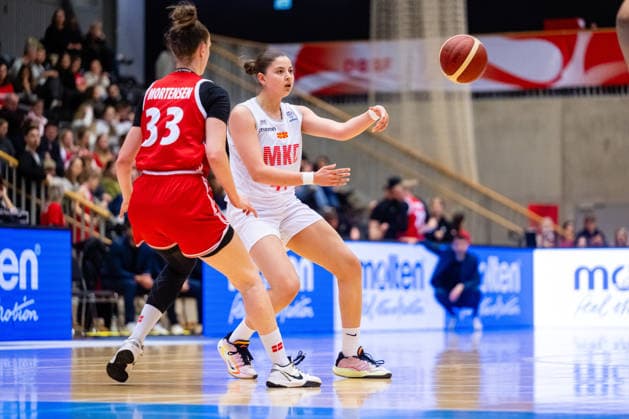 Denmark v North Macedonia, FIBA Women™s EuroBasket qualifiers, Gentofte, Denmark Gentofte, Denmark. 11th, March 2026. Anja. Nachevska (44) of North Macedonia seen during the FIBA Women™s Eurobasket qualifier match between Denmark and North Macedonia at Gentofte Hallen in Gentofte. Denmark, Gentofte  Copyright: xGonzalesxPhoto TobiasxJorgensenx