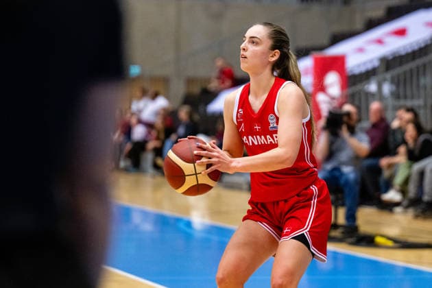Denmark v North Macedonia, FIBA Women™s EuroBasket qualifiers, Gentofte, Denmark Gentofte, Denmark. 11th, March 2026. Nikoline Sandback of Denmark seen during the FIBA Women™s Eurobasket qualifier match between Denmark and North Macedonia at Gentofte Hallen in Gentofte. Denmark, Gentofte  Copyright: xGonzalesxPhoto TobiasxJorgensenx