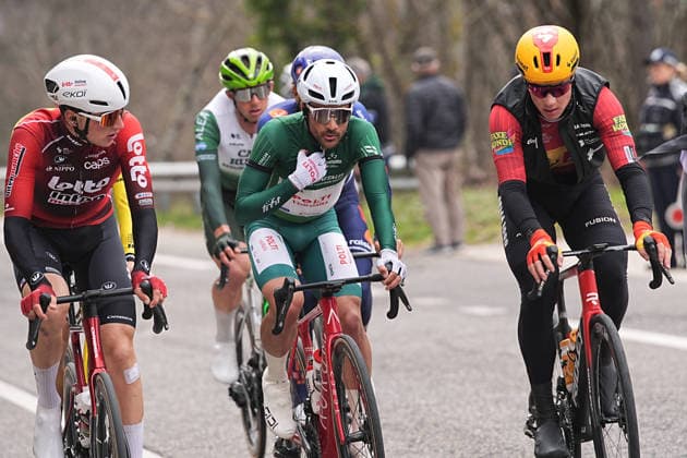 Sevilla Lopez Diego Pablo Of Team Polti Visitmalta during the 213-kilometer Stage 4 of the Tirreno-Adriatico cycling race from Tagliacozzo to Martinsicuro - Italy,- Thursday, March 12, 2026. - cycling .  Copyright: xMarcoxAlpozzi LaPressex
