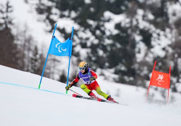 Milano Cortina 2026 Paralympic Winter games, Winterspiele,Spiele, Summer games - Para Alpine Skiing Anna-Maria Rieder beim Para Alpine Skiing Giant-Slalom der Frauen bei Milano Cortina 2026 Paralympic Winter Games am 12.03.2026 *** Milano Cortina 2026 Paralympic Winter Games Para Alpine Skiing Anna Maria Rieder at the womens Para Alpine Skiing Giant Slalom at Milano Cortina 2026 Paralympic Winter Games on 12 03 2026 Copyright: xBEAUTIFULxSPORTS MarcusxHartmannx