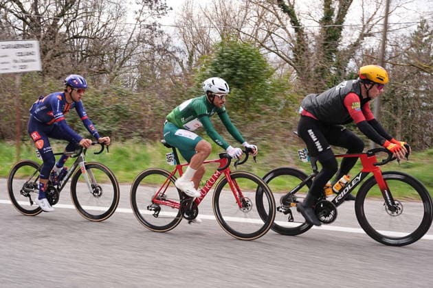 Sevilla Lopez Diego Pablo Of Team Polti Visitmalta during the 213-kilometer Stage 4 of the Tirreno-Adriatico cycling race from Tagliacozzo to Martinsicuro - Italy,- Thursday, March 12, 2026. - cycling .  Copyright: xMarcoxAlpozzi LaPressex