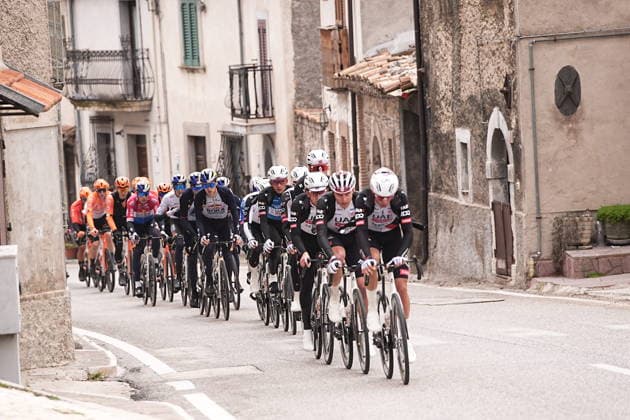 The race during the 213-kilometer Stage 4 of the Tirreno-Adriatico cycling race from Tagliacozzo to Martinsicuro - Italy,- Thursday, March 12, 2026. - cycling .  Copyright: xMarcoxAlpozzi LaPressex