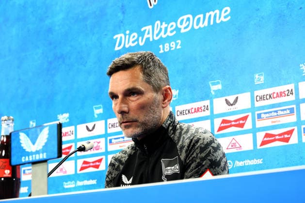 DEU, DFL, 2 FBL Hertha BSC, Training, 12 03 2026, Sportforum, Berlin, DEU, DFL, 2 FBL Hertha BSC, Press conference in picture Head coach Stefan Leitl Hertha BSC Berlin DFL regulations prohibit any use of Photographs as image sequences and or quasi video nordphotoxGmbHx xEngler nph00076