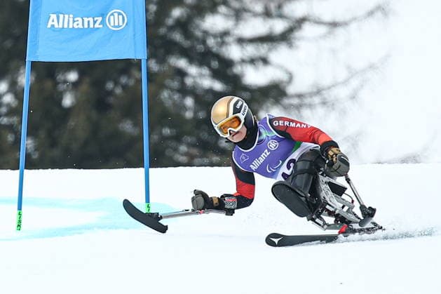 ITALY, CORTINA D AMPEZZO - MARCH 12, 2026: Anna-Lena Forster of Germany competes in a women s para alpine skiing giant slalom standing event at the Tofane Alpine Skiing Centre during the 2026 Winter Paralympic Games, in Cortina d Ampezzo, Province of Belluno 2026 Winter Paralympics: Para Alpine Skiing  - ZUMAt113 20260312_zaa_t113_119 Copyright: xMikhailxTereshchenkox