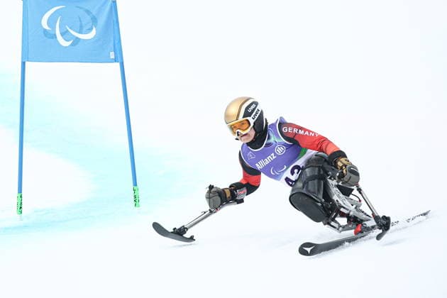 ITALY, CORTINA D AMPEZZO - MARCH 12, 2026: Anna-Lena Forster of Germany competes in a women s para alpine skiing giant slalom standing event at the Tofane Alpine Skiing Centre during the 2026 Winter Paralympic Games, in Cortina d Ampezzo, Province of Belluno 2026 Winter Paralympics: Para Alpine Skiing  - ZUMAt113 20260312_zaa_t113_122 Copyright: xMikhailxTereshchenkox