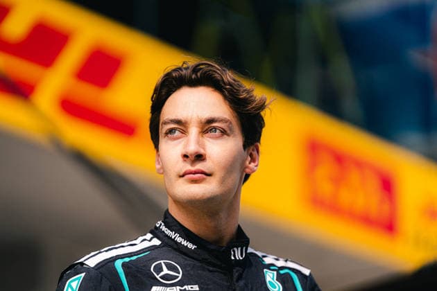 Shanghai Formula 1 Chinese Grand Prix - Media Day GEORGE RUSSELL (GBR) of Mercedes-AMG PETRONAS Formula One Team 63 in the pitlane on Media Day during F1 Grand Prix of China at Shanghai International Circuit on March 12, 2026 in Shanghai, China. Photo by Antoine Lapeyre ABACAPRESS.COM Shanghai China  Copyright: xLapeyrexAntoine ABACAx