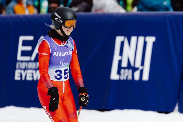 PARALYMPICS - Winter Paralympics Milano Cortina 2026 CORTINA D AMPEZZO,ITALY,12.MAR.26 - PARALYMPICS, ALPINE SKIING - Paralympic Winter games, Winterspiele,Spiele, Summer games Milano Cortina 2026, giant slalom, women. Image shows Laura Streng (AUT).  GEPAxpictures xMatthiasxTrinkl