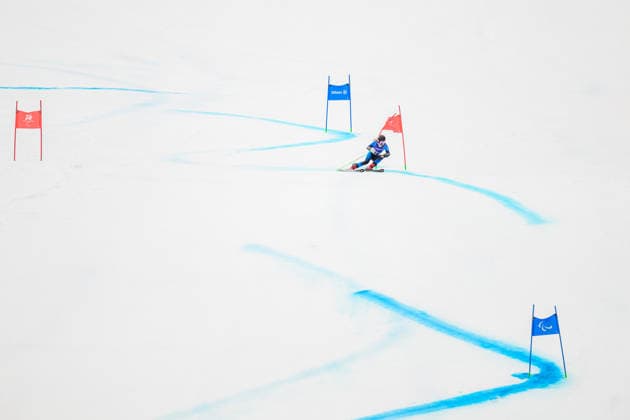 260312 Varvara Voronchikhina of Russia celebrates after competing in the women s para alpine giant slalom during day 6 of the Milano Cortina 2026 Winter Paralympic Games on March 12, 2026 in Cortina. Photo: Maxim Thore BILDBYRAN kod MT MT1020 alpint alpine skiing paralympic games paralympics paralympiska spel paralympiske leker vinter-paralympics winter paralympics milano cortina 2026 milano cortina 2026 winter paralympic games 6 bbeng storslalom jubel *** 260312 Varvara Voronchikhina of Russia celebrates after competing in the women s para alpine giant slalom during day 6 of the Milano Cortina 2026 Winter Paralympic Games on March 12, 2026 in Cortina Photo Maxim Thore BILDBYRAN code MT MT1020 alpine alpine skiing paralympic games paralympiska spelen paralympiske leker vinter paralympics winter paralympics milano cortina 2026 milano cortina 2026 winter paralympic games 6 bbeng storslalom jubel  Copyright: MAXIMxTHORE BB260312MT040