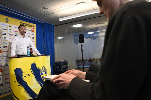 STOCKHOLM, SWEDEN 20260312 Press meeting with Graham Potter who will continue as national football team manager until 2030 STOCKHOLM SWEDEN x10080x  Copyright: xFredrikxSandberg TTx PRESSTRÄFF GRAHAM POTTER