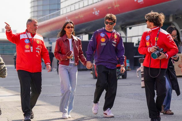 FORMULA ONE CHINESE GRAND PRIX 2026 Charles Leclerc 16 (MON) Ferrari and Alexandra Leclerc arriving for media day during the Formula 1 Heineken Chinese Grand Prix 2026, 2nd round of the 2026 Formula One World Championship, WM, Weltmeisterschaft from March 13 to 15, 2026 at the Shanghai International Circuit, Shanghai, China. Credit: Robbie Hoad Every Second Media Editorial use only. All images are copyright Every Second Media Limited. No images may be reproduced without prior permission. Copyright: xIMAGO EveryxSecondxMediax ESM-1853-0023 RobbiexHoadx xEveryxSecondxMediax