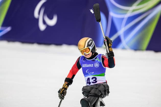 260312 Anna-Lena Forster of Germany celebrates after competing in the women s para alpine giant slalom during day 6 of the Milano Cortina 2026 Winter Paralympic Games on March 12, 2026 in Cortina. Photo: Maxim Thore BILDBYRAN kod MT MT1020 alpint alpine skiing paralympic games paralympics paralympiska spel paralympiske leker vinter-paralympics winter paralympics milano cortina 2026 milano cortina 2026 winter paralympic games 6 bbeng storslalom jubel *** 260312 Anna Lena Forster of Germany celebrates after competing in the women s para alpine giant slalom during day 6 of the Milano Cortina 2026 Winter Paralympic Games on March 12, 2026 in Cortina Photo Maxim Thore BILDBYRAN kod MT MT1020 alpint alpine skiing paralympic games paralympiska spelen paralympiske leker vinter paralympics winter paralympics milano cortina 2026 milano cortina 2026 winter paralympic games 6 bbeng storslalom jubel  Copyright: MAXIMxTHORE BB260312MT057