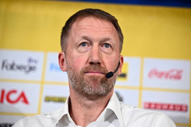 STOCKHOLM, SWEDEN 20260312 Press meeting with Graham Potter who will continue as national football team captain until 2030 STOCKHOLM SWEDEN x10080x  Copyright: xFredrikxSandberg TTx PRESS MEETING GRAHAM POTTER