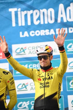 12-03-2026 Tirreno - Adriatico; Tappa 04 Tagliacozzo - Martinsicuro; 2026, Visma - Lease A Bike; Van Aert, Wout; Tagliacozzo; 
