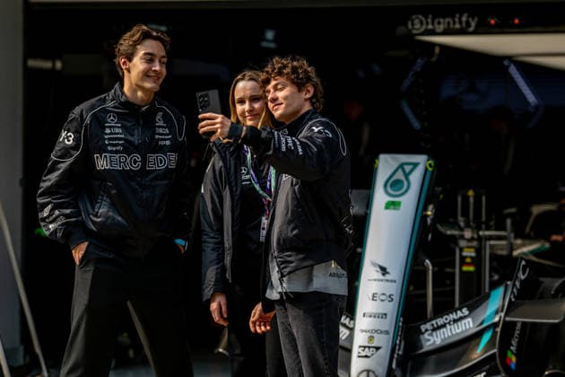 Chinese Grand Prix - The build up - Shanghai International Circuit SHANGHAI INTERNATIONAL CIRCUIT, CHINA - MARCH 12: Andrea Kimi Antonelli, Mercedes F1 W17 from Germany during the Chinese Grand Prix at Shanghai International Circuit on Thursday March 12, 2026 in Shanghai, China (Photo by Michael Potts BSR Agency) Content not available for redistribution in The Netherlands directly or indirectly through any third parties. Copyright: xBSRxAgencyx