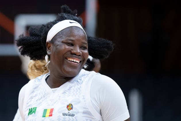 (260312) -- WUHAN, March 12, 2026 -- Alima Dembele of Mali celebrates after winning the group A match between the Czech Republic and Mali at FIBA Women s World Cup Qualifying Tournaments in Wuhan, central China s Hubei Province, Feb. 12, 2026. ) (SP)CHINA-WUHAN-FIBA-WOMEN S WORLD CUP 2026-QUALIFYING-MLI VS CZE(CN) WuxZhizun 