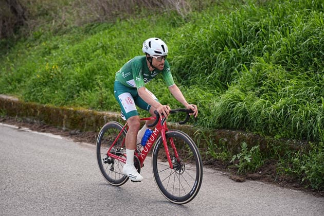 Sevilla Lopez Diego Pablo Of Team Polti Visitmalta during the 213-kilometer Stage 4 of the Tirreno-Adriatico cycling race from Tagliacozzo to Martinsicuro - Italy,- Thursday, March 12, 2026. - cycling .  Copyright: xMarcoxAlpozzi LaPressex