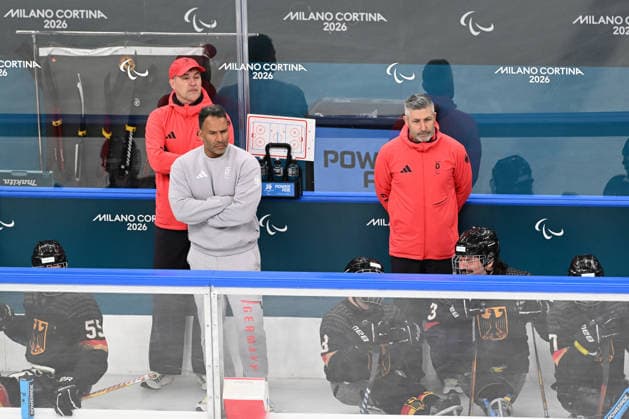 Para Ice hockey, Eishockey - Millano Cortina 2026 Winter Paralympics: Day 6 - Classification Game 5 - 8 Para Ice Hockey - Milano Cortina 2026 Winter Paralympics: Day 6 MILANO SANTAGIULIA ICE HOCKEY ARENA MILANO, ITALY - MARCH 12: Classification Game 5 - 8 Slovakia (SVK) - Germany (GER) (Photo by RALF KUCKUCK) Copyright 2026 Ralf Kuckuck Milano Milano Santagiulia Ice Hockey Arena Italy