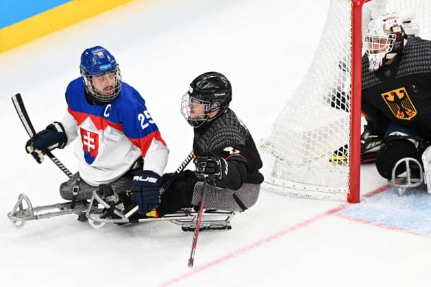 Para Ice hockey, Eishockey - Millano Cortina 2026 Winter Paralympics: Day 6 - Classification Game 5 - 8 Para Ice Hockey - Milano Cortina 2026 Winter Paralympics: Day 6 MILANO SANTAGIULIA ICE HOCKEY ARENA MILANO, ITALY - MARCH 12: Classification Game 5 - 8 Slovakia (SVK) - Germany (GER) (Photo by RALF KUCKUCK) Copyright 2026 Ralf Kuckuck Milano Milano Santagiulia Ice Hockey Arena Italy