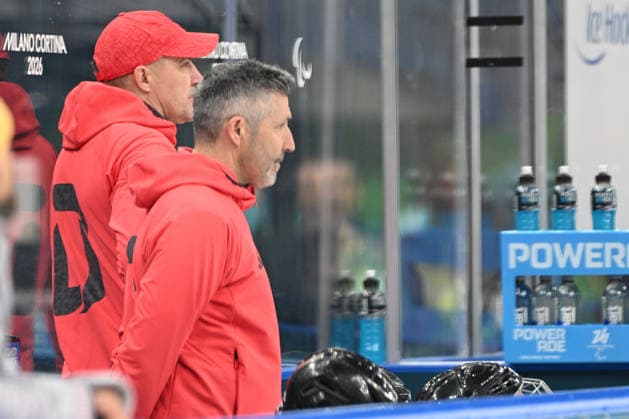 Para Ice hockey, Eishockey - Millano Cortina 2026 Winter Paralympics: Day 6 - Classification Game 5 - 8 Para Ice Hockey - Milano Cortina 2026 Winter Paralympics: Day 6 MILANO SANTAGIULIA ICE HOCKEY ARENA MILANO, ITALY - MARCH 12: Classification Game 5 - 8 Slovakia (SVK) - Germany (GER) (Photo by RALF KUCKUCK) Copyright 2026 Ralf Kuckuck Milano Milano Santagiulia Ice Hockey Arena Italy
