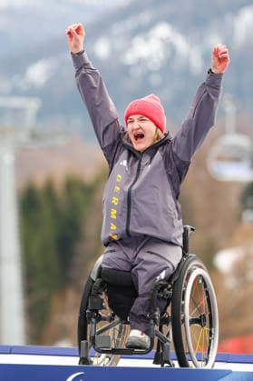 Milano Cortina 2026 Paralympic Winter games, Winterspiele,Spiele, Summer games - Para Alpine Skiing Anna-Lena Forster vom Team Deutschland gewinnt Gold beim Para Alpine Skiing Giant-Slalom der Frauen bei Milano Cortina 2026 Paralympic Winter Games am 12.03.2026 *** Milano Cortina 2026 Paralympic Winter Games Para Alpine Skiing Anna Lena Forster from Team Germany wins gold in the womens Para Alpine Skiing Giant Slalom at Milano Cortina 2026 Paralympic Winter Games on 12 03 2026 Copyright: xBEAUTIFULxSPORTS MarcusxHartmannx