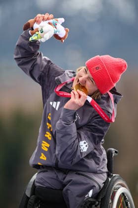 Milano Cortina 2026 Paralympic Winter games, Winterspiele,Spiele, Summer games - Para Alpine Skiing Anna-Lena Forster vom Team Deutschland gewinnt Gold beim Para Alpine Skiing Giant-Slalom der Frauen bei Milano Cortina 2026 Paralympic Winter Games am 12.03.2026 *** Milano Cortina 2026 Paralympic Winter Games Para Alpine Skiing Anna Lena Forster from Team Germany wins gold in the womens Para Alpine Skiing Giant Slalom at Milano Cortina 2026 Paralympic Winter Games on 12 03 2026 Copyright: xBEAUTIFULxSPORTS MarcusxHartmannx