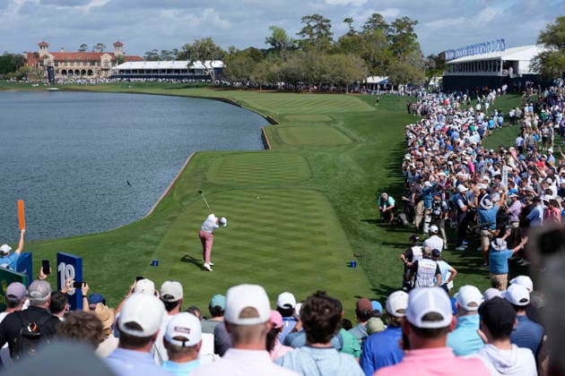 March 12, 2026, Ponte Vedra, Florida, USA: March 12, 2026, Ponte Vedra, Florida.Justin Thomas (USA) hits his tee shot on the 18th hole during the first round of The PLAYERS Championship at TPC Sawgrass. PGA, Golf Herren Tour 2026: The PLAYERS Championship  - ZUMAd212 20260312_zsp_d212_004 Copyright: xRichardxDolex