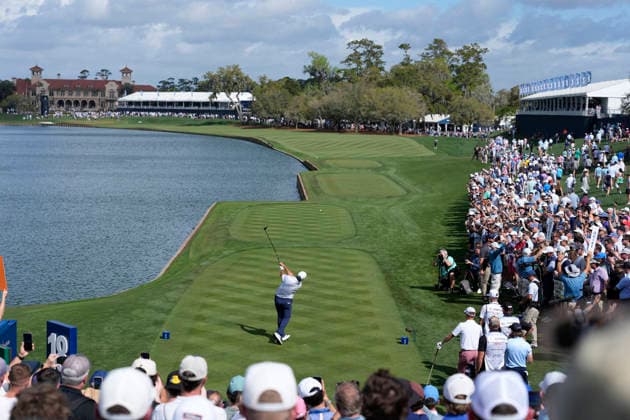 March 12, 2026, Ponte Vedra, Florida, USA: March 12, 2026, Ponte Vedra, Florida.Scottie Scheffler (USA) hits his tee shot on the 18th hole during the first round of The PLAYERS Championship at TPC Sawgrass. PGA, Golf Herren Tour 2026: The PLAYERS Championship  - ZUMAd212 20260312_zsp_d212_017 Copyright: xRichardxDolex