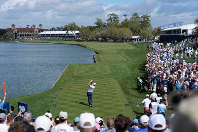 March 12, 2026, Ponte Vedra, Florida, USA: March 12, 2026, Ponte Vedra, Florida.Scottie Scheffler (USA) hits his tee shot on the 18th hole during the first round of The PLAYERS Championship at TPC Sawgrass. PGA, Golf Herren Tour 2026: The PLAYERS Championship  - ZUMAd212 20260312_zsp_d212_022 Copyright: xRichardxDolex