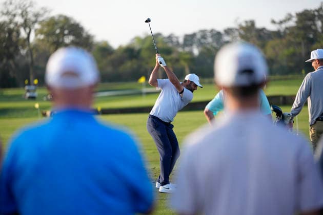 March 12, 2026, Ponte Vedra, Florida, USA: March 12, 2026, Ponte Vedra, Florida.Scottie Scheffler (USA) warms up on the driving range prior to the start of the first round of The PLAYERS Championship at TPC Sawgrass. PGA, Golf Herren Tour 2026: The PLAYERS Championship  - ZUMAd212 20260312_zsp_d212_023 Copyright: xRichardxDolex