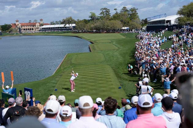 March 12, 2026, Ponte Vedra, Florida, USA: March 12, 2026, Ponte Vedra, Florida.Justin Thomas (USA) hits his tee shot on the 18th hole during the first round of The PLAYERS Championship at TPC Sawgrass. PGA, Golf Herren Tour 2026: The PLAYERS Championship  - ZUMAd212 20260312_zsp_d212_024 Copyright: xRichardxDolex