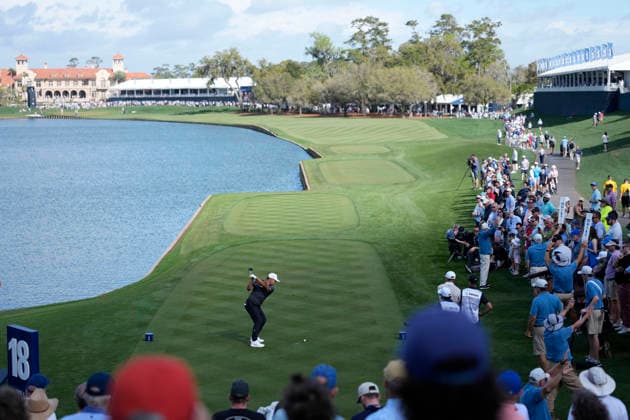 March 12, 2026, Ponte Vedra, Florida, USA: March 12, 2026, Ponte Vedra, Florida.Si Woo Kim (Korea) hits his tee shot on the 18th hole during the first round of The PLAYERS Championship at TPC Sawgrass. PGA, Golf Herren Tour 2026: The PLAYERS Championship  - ZUMAd212 20260312_zsp_d212_030 Copyright: xRichardxDolex