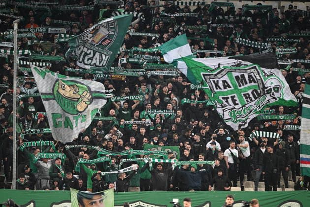 UEFA Europa League, Panathinaikos FC vs Real Betis - of Panathinaikos in action against of Real Betis during the UEFA Europa League round of 16 1st leg soccer match between Panathinaikos FC and Real Betis held at Olympic Athletic Center of Athens in Athens, Greece, 12 March 2026. IMAGO ONE INCH PRODUCTIONS ATHENS Greece Copyright: xOnexInchxProductionsx 6889786