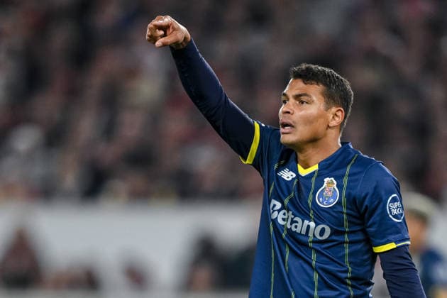 Thiago Silva FC Porto gestures during the UEFA Europa League 2025 26 Round of 16 First Leg match between VfB Stuttgart and FC Porto at Stuttgart Arena on March 12, 2026 in Stuttgart, Germany Photo by Harry Langer DeFodi Images