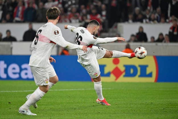 GOAL for 1 2 Deniz Undav VfB Stuttgart 26 Goal kick Action Goal chance VfB Stuttgart vs FC Porto EUROPA LEAGUE EL 12 03 2026 DFL REGULATIONS PROHIBIT ANY USE OF PHOTOGRAPHS AS IMAGE SEQUENCES AND OR QUASI VIDEO VfB Stuttgart vs FC Porto