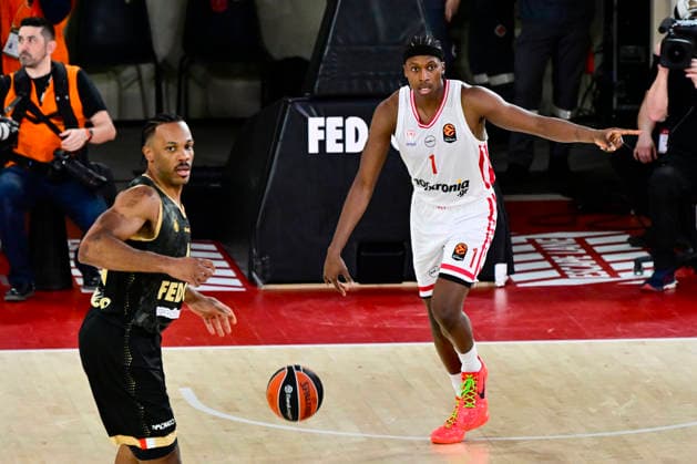 BASKET-BALL : AS Monaco VS Olympiakos - Turkish Airlines EuroLeague - 12 03 2026 Frank Ntilikina (Olympiakos) - Turkish Airlines EuroLeague match between AS Monaco and Olympiakos on March 12, 2026 at the Gaston-MÃ decin sports hall in Monaco MonacoMonaco  Copyright: xWilliamxCannarellax