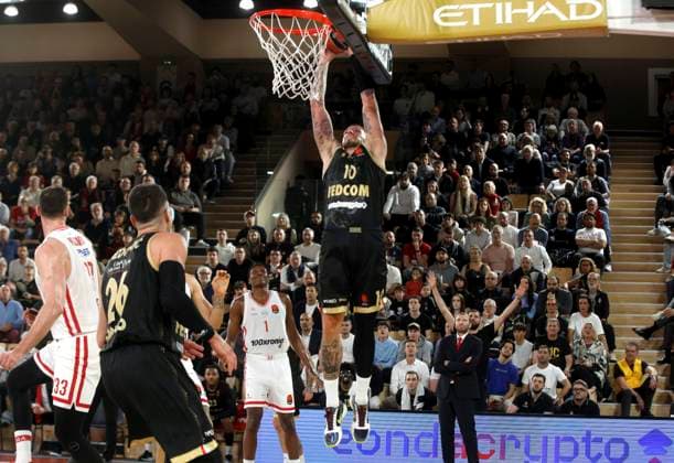 BASKET ASM-OLYMPICAOS 12-03-26 PHOTOPQR NICE MATIN Jean François Ottonello ; Monaco ; 12 03 2026 ; AS MONACO vs OLYMPIACOS PIREE - 31e journee Euroligue de basket 25 26 - 10 Daniel Theis Monaco France  Copyright: xPHOTOPQR NICExMATIN MAXPPPxJeanxFrançoisxOttonellox 20260312NIM2358 20260312NIM2358
