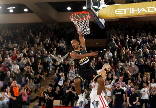 BASKET ASM-OLYMPICAOS 12-03-26 PHOTOPQR NICE MATIN Jean François Ottonello ; Monaco ; 12 03 2026 ; AS MONACO vs OLYMPIACOS PIREE - 31e journee Euroligue de basket 25 26 - 4 Jaron Blossomgame Monaco France  Copyright: xPHOTOPQR NICExMATIN MAXPPPxJeanxFrançoisxOttonellox 20260312NIM2366 20260312NIM2366