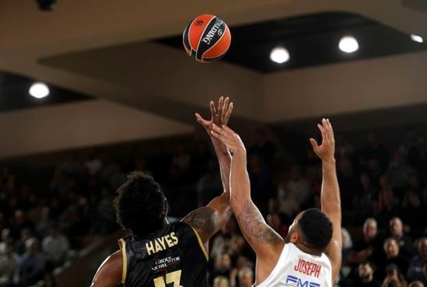 BASKET ASM-OLYMPICAOS 12-03-26 PHOTOPQR NICE MATIN Jean François Ottonello ; Monaco ; 12 03 2026 ; AS MONACO vs OLYMPIACOS PIREE - 31e journee Euroligue de basket 25 26 - 13 Kevarrius Hayes Monaco France  Copyright: xPHOTOPQR NICExMATIN MAXPPPxJeanxFrançoisxOttonellox 20260312NIM2372 20260312NIM2372