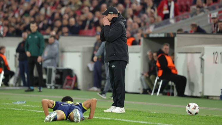 12 03 2026, Stuttgart, Football UEFA Europa League, Season 2025 2026, VfB Stuttgart vs FC Porto, Coach Sebastian Hoeneß VfB