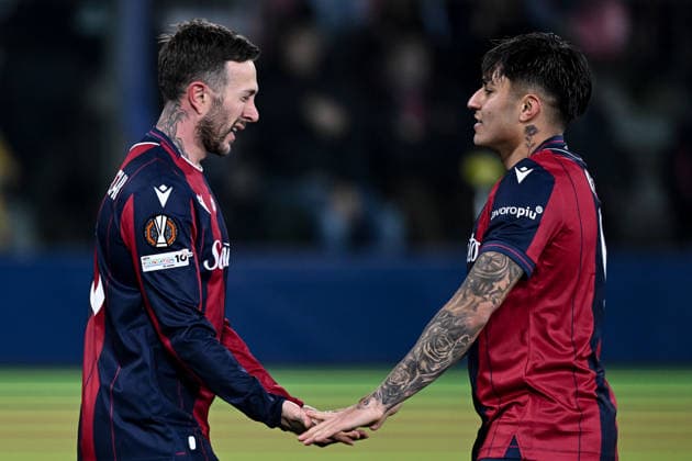 Db Bologna 12 03 2026 - Europa League Bologna-Roma foto Daniele Buffa Image nella foto: esultanza gol Federico Bernardeschi 