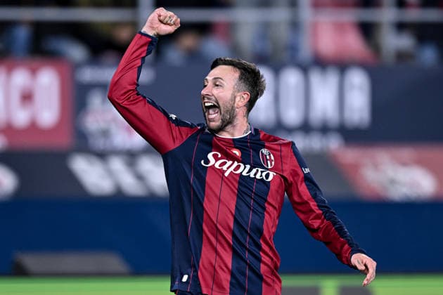 Db Bologna 12 03 2026 - Europa League Bologna-Roma foto Daniele Buffa Image nella foto: esultanza gol Federico Bernardeschi 