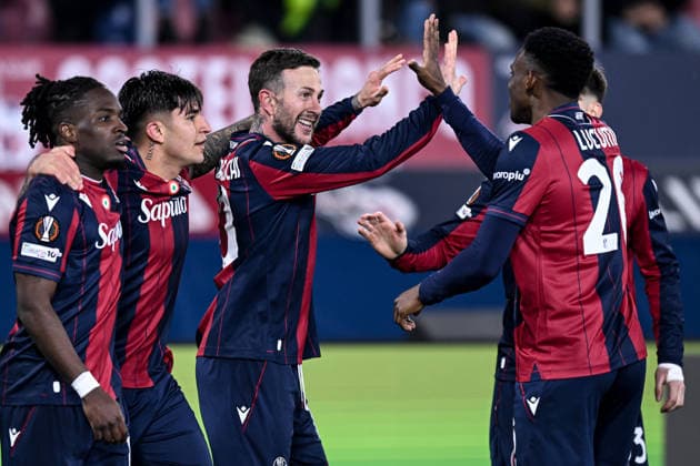 Db Bologna 12 03 2026 - Europa League Bologna-Roma foto Daniele Buffa Image nella foto: esultanza gol Federico Bernardeschi 