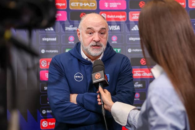 Pablo Laso Anadolu Efes Istanbul, Head Coach at the pre-match interview, GER, FC Bayern Basketball vs Anadolu Efes Istanbul, Basketball, Euroleague, Matchday 31, Season 2025 2026, 12 03 2026, GER, FC Bayern Basketball vs Anadolu Efes Istanbul, Basketball, Euroleague, Matchday 31, Season 2025 2026, 12 03 2026 Munich Copyright: xEibner-Pressefoto JennixMaulx EP_JML