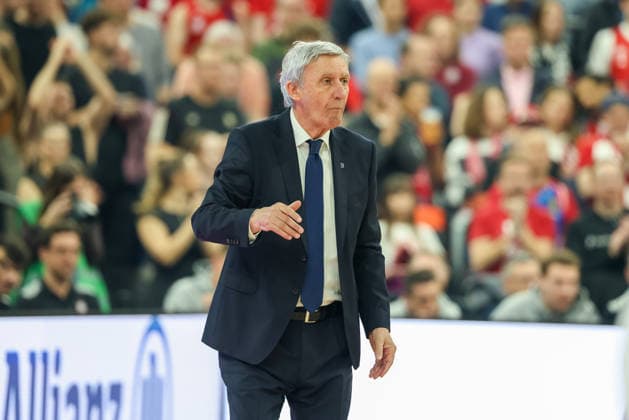 Svetislav Pesic FC Bayern Basketball, Head Coach , GER, FC Bayern Basketball vs Anadolu Efes Istanbul, Basketball, Euroleague, Matchday 31, Season 2025 2026, 12 03 2026, GER, FC Bayern Basketball vs Anadolu Efes Istanbul, Basketball, Euroleague, Matchday 31, Season 2025 2026, 12 03 2026 Munich Copyright: xEibner-Pressefoto JennixMaulx EP_JML