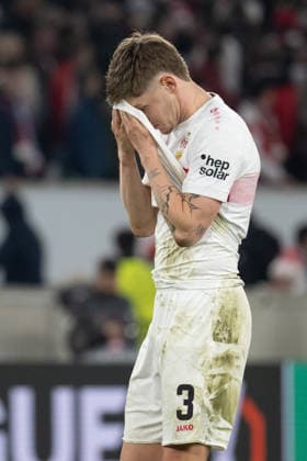 Disappointment, frustration at Ramon Hendriks VfB Stuttgart, 03 GER, VfB Stuttgart vs FC Porto, Football, UEFA Europa League, Men, Round of 16, First leg, Match 2025 2026, 13 03 2026, GER, VfB Stuttgart vs FC Porto, Football, UEFA Europa League, Men, Round of 16, First leg, Match 2025 2026, 13 03 2026 Stuttgart Copyright: xEibner-Pressefoto WolfgangxFrankx EP_WFK