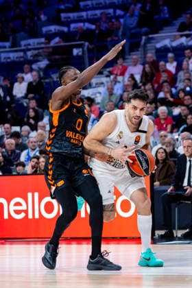 ESP Real Madrid v Valencia Basket Euroleague Facundo Campazzo of Real Madrid during the Euroleague match, between Real Madrid and Valencia Basket played at Movistar Arena Stadium on March 12, 2026 in Madrid Spain Madrid Spain Basketball Copyright: xAlbaxPachecox xAgenciaxLOFx