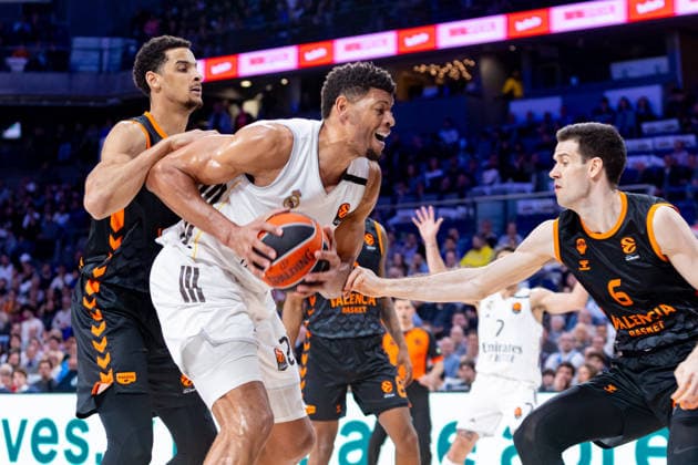 ESP Real Madrid v Valencia Basket Euroleague Edy Tavares of Real Madrid during the Euroleague match, between Real Madrid and Valencia Basket played at Movistar Arena Stadium on March 12, 2026 in Madrid Spain Madrid Spain Basketball Copyright: xAlbaxPachecox xAgenciaxLOFx