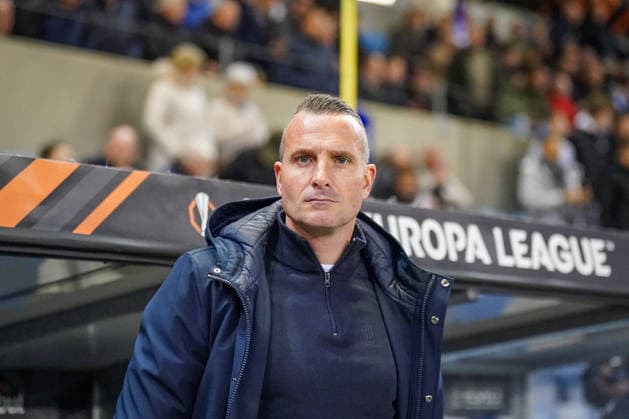 Belgium Football Europa League 2025 2026, Round of 16 KRC Genk vs SC Freiburg Cegeka Arena Genk Nicky Hayen Coach, KRC Genk Copyright: xJOERANxSTEINSIEKx